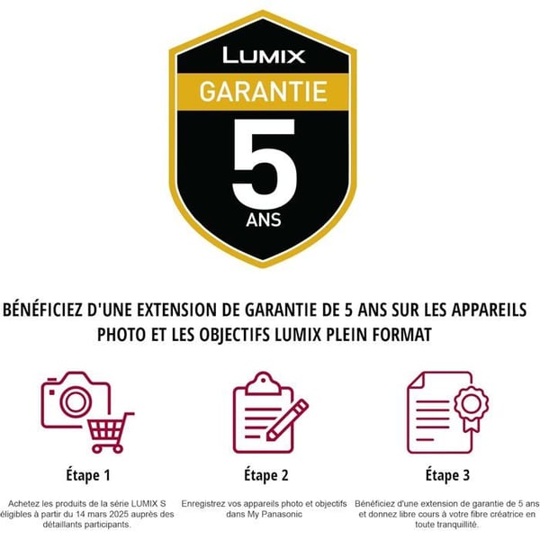 Kamera - PANASONIC - DC-S5M2NE - 24MP - Video 6K - Lumix S 18-40mm objektiv