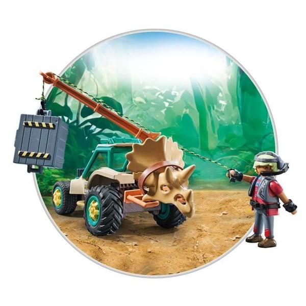 PLAYMOBIL 71820 Spinosaure, forsker og drejbar kranbil, Dinos, 60 dele, Fra 4 år
