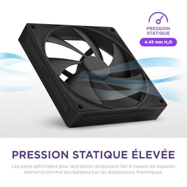 Fläkt - NZXT - F140P - 140 mm - Hög Statisk Tryck - Tyst