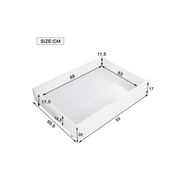 Etageseng - 90x200 cm - Massivtræ - Rutsjebane - Sikker skråstige