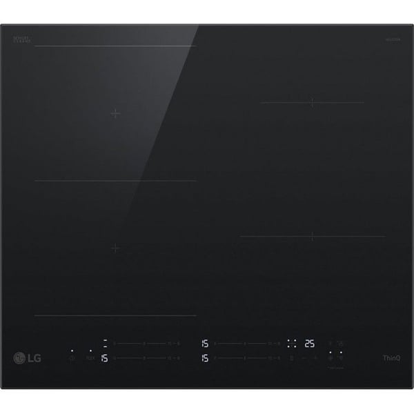 Induktiosähköliesi - LG - 4 polttimoa - 7400W - 60 cm - Musta