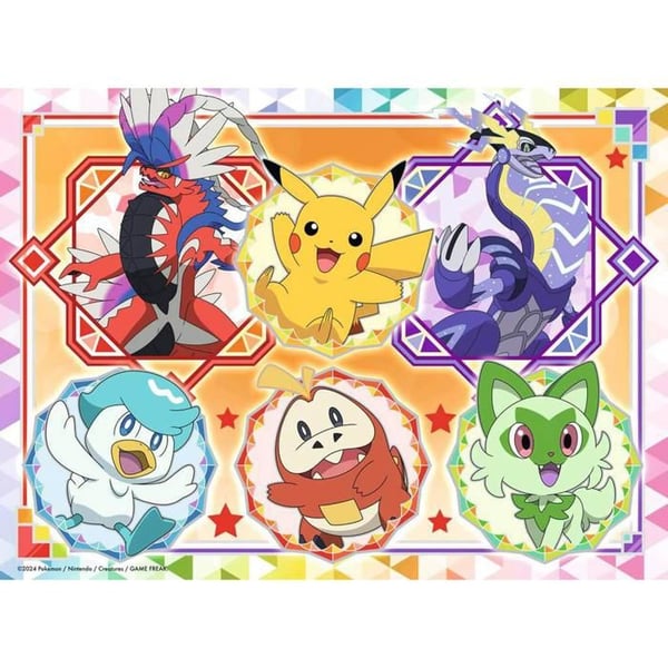 Pussel 100 bitar XXL: Pokémon Scarlet och Violet