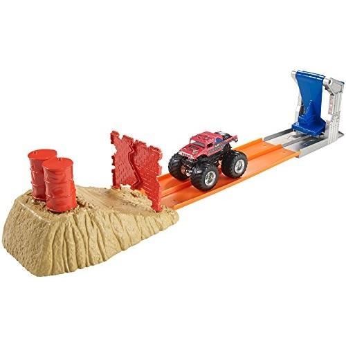 Leksak - HOT WHEELS - MONSTER JAM BRICK WALL BREAKDOWN - 14 x 2.8 x 5 tum - 2.4 uns - Blandad