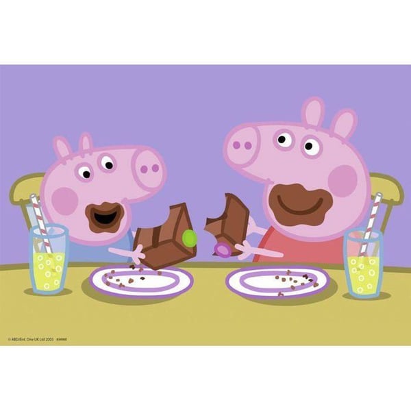 Pelit Peppa Pig Perhe-elämä Ravensburger 2x24 palaa lapsille alkaen 4 vuotta