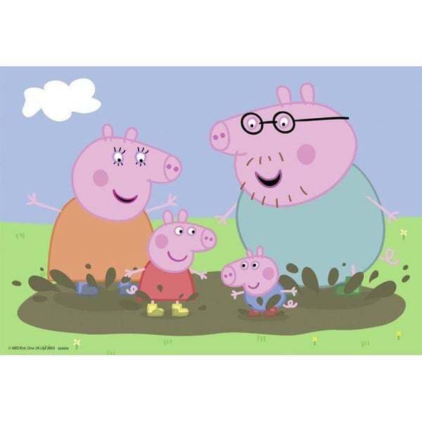 Pelit Peppa Pig Perhe-elämä Ravensburger 2x24 palaa lapsille alkaen 4 vuotta