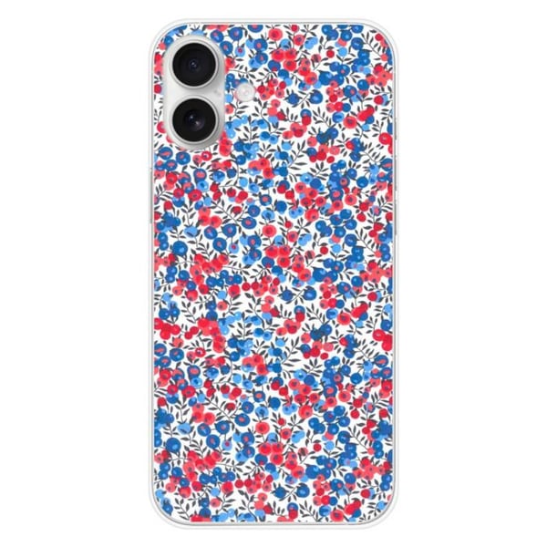 Tryckt silikonfodral kompatibelt Apple iPhone 16 Plus Liberty Wiltshire Blue