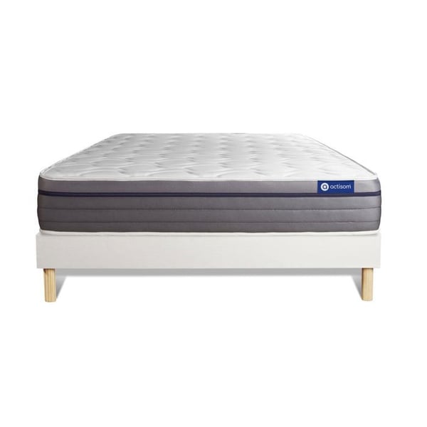 Sängset Madrass Sängbotten 120x190 cm - Vit Sängbotten (i kit) - ActiMemo Zen