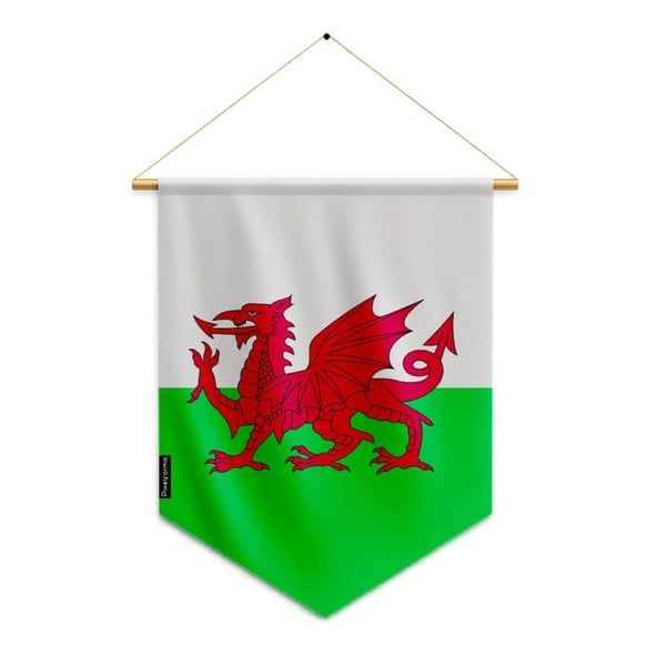 Fanion – Valsflagga – 30 x 45 cm – Polyester – Att Hänga – Pixelforma