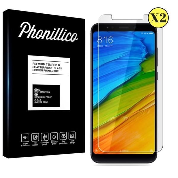 Verre Tempererat Xiaomi REDMI 5 PLUS - [Pack 2] Filmgallsskydd Ultra Motståndskraftigt [Phonillico®]