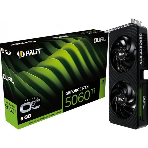 PALIT - Grafikkort - GeForce RTX 5060 Ti - Dual OC - 8 GB