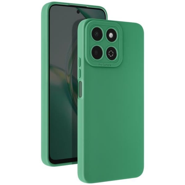 Coque - Honor - 200 Smart - Mjuk Silikong - Skyddad Kamerabläck - Grön