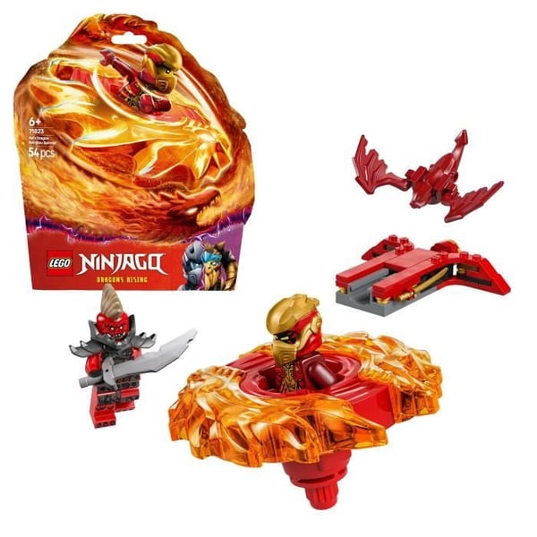 LEGO NINJAGO 71823 Kai's Dragon Spinjitzu Top - Byggspel från 6 år