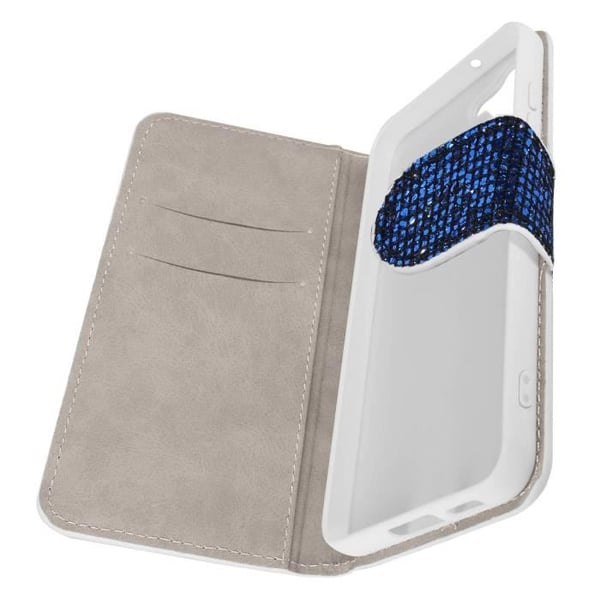 Fodral till Samsung Galaxy S23 Glitter Disco Wallet Stand Video Blue