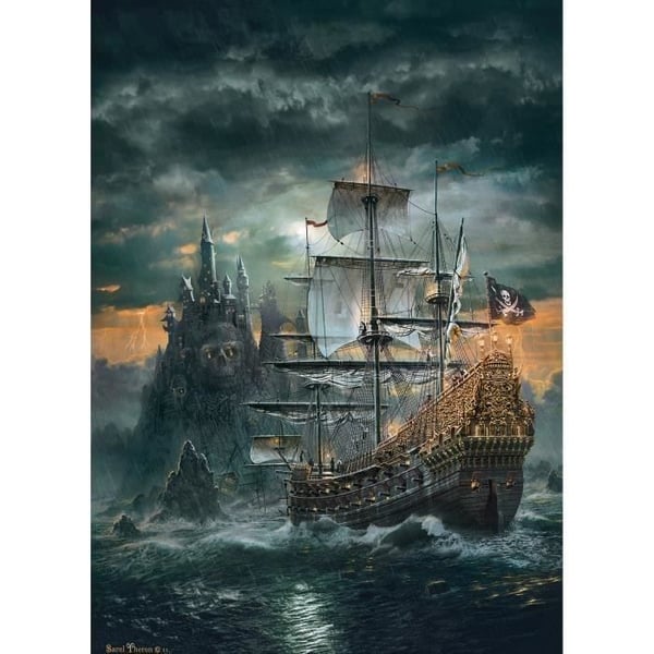 Clementoni - Pussel - Piratskeppet - 1500 bitar - Tillverkat i Italien