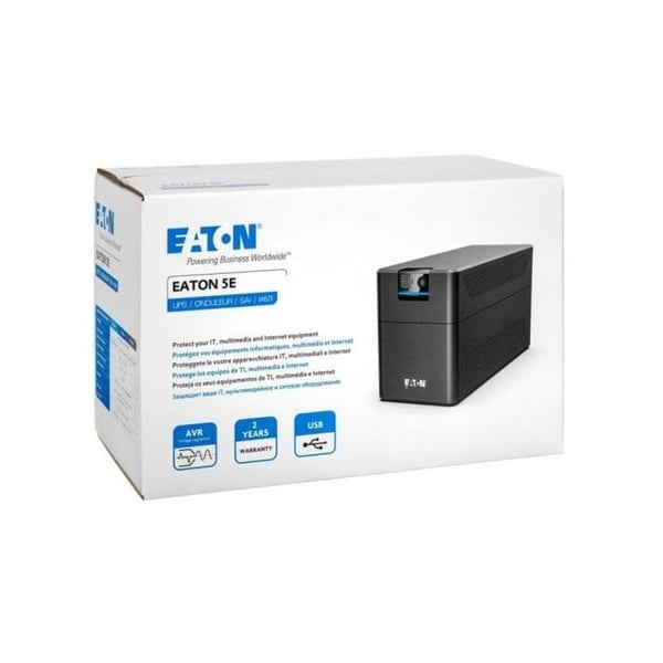 UPS - EATON - 5E Gen2 1600 USB IEC - 1600 VA - Beskyttelse mod black out - 6 udgange IEC C13