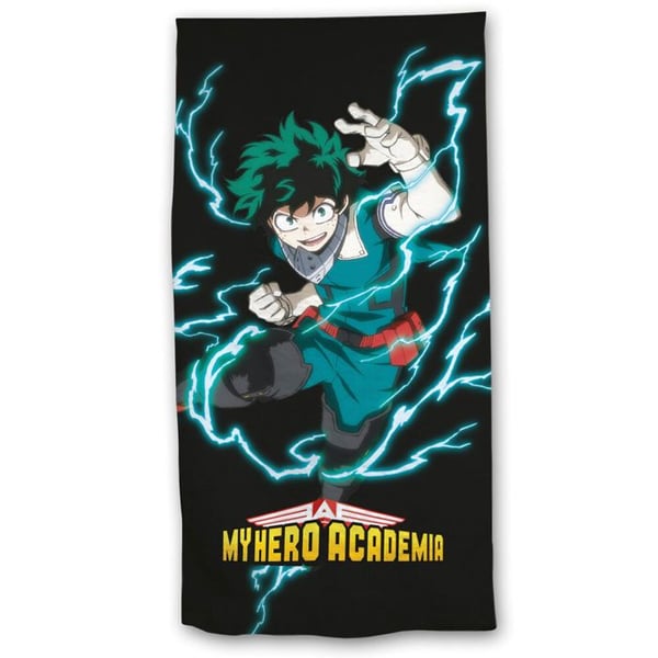 Strandhandduk - EDUCA BORRAS - My Hero Academia - Ekologisk bomull - Svart - Maskintvättbar