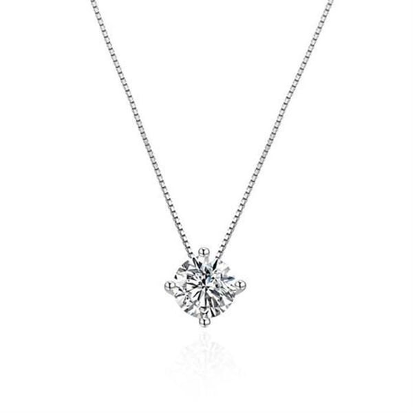Collier - AGATO - AGT-N022W - Sterling silver 925 - Kubisk zirkon - Justerbar längd 42 cm Collier - AGATO - AGT-N022W - Sterling silver 925 - Kubisk zirkon - Justerbar längd 42 cm