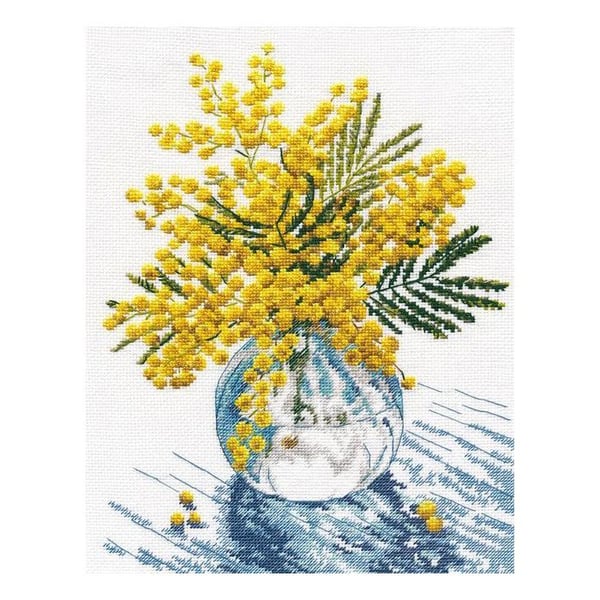 Korsstygnsats Ugn - Mimosa 20x27 cm
