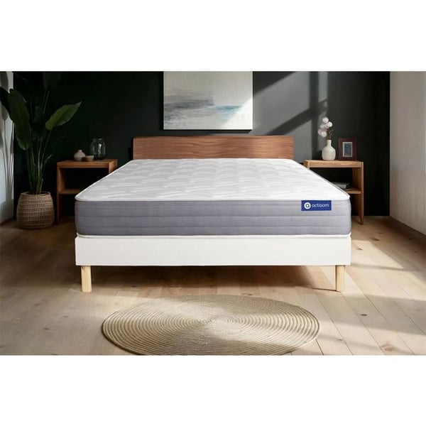 Sängset Madrass Sängbotten 140x200 cm - Vit Sängbotten (i kit) - Actiflex Dream