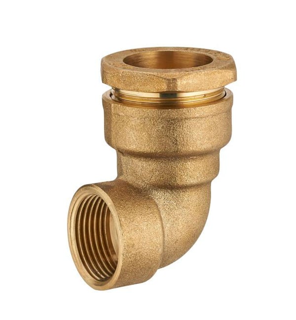PE mässing armbågsfäste Ø20 - hona 15x21 (1/2) NOYON & THIEBAULT
