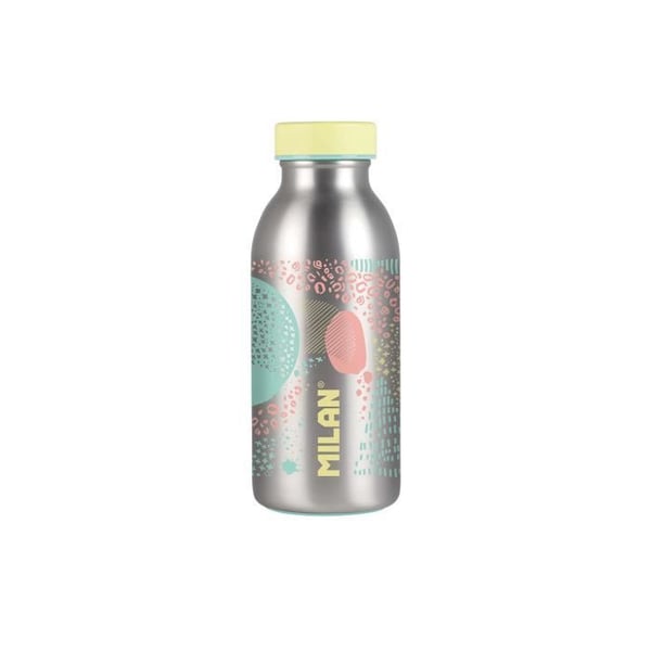 Isolerad Flaska - GENERISK - Silver Series - 354 ml - Rostfritt Stål - Gul Isolerad Flaska - GENERISK - Silver Series - 354 ml - Rostfritt Stål - Gul