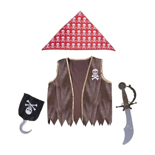 Kostym - PTIT CLOWN - Piratset - One Size - För barn - Unisex