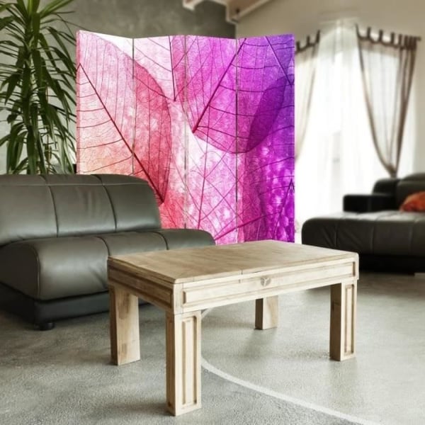 Legendarte - Skärm - Skiljevägg med fram-/baktryck lilablad cm. 145x170 (4x)