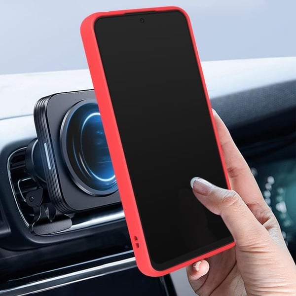 Coque - Xiaomi - Redmi Note 12 5G - Röd - Hållring - Videostöd