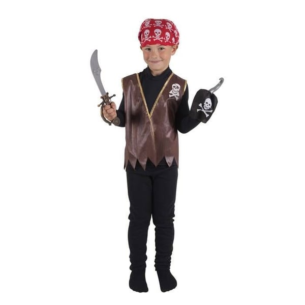 Kostym - PTIT CLOWN - Piratset - One Size - För barn - Unisex