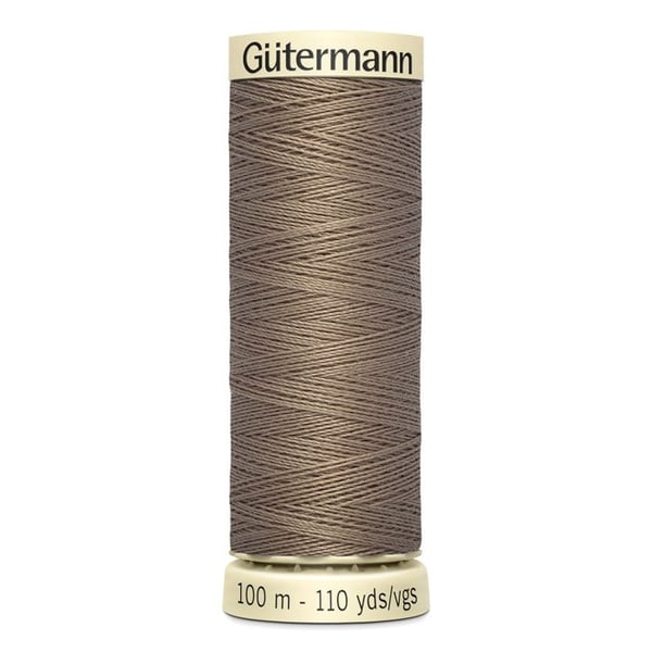 Sats med 5 spolar 100m Tråd 100% polyester Gutermann Ref 788988 - Att 160 - taupe fauve