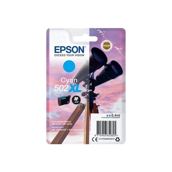 EPSON 502XL bläckpatron - 6,4 ml - hög kapacitet - Cyan