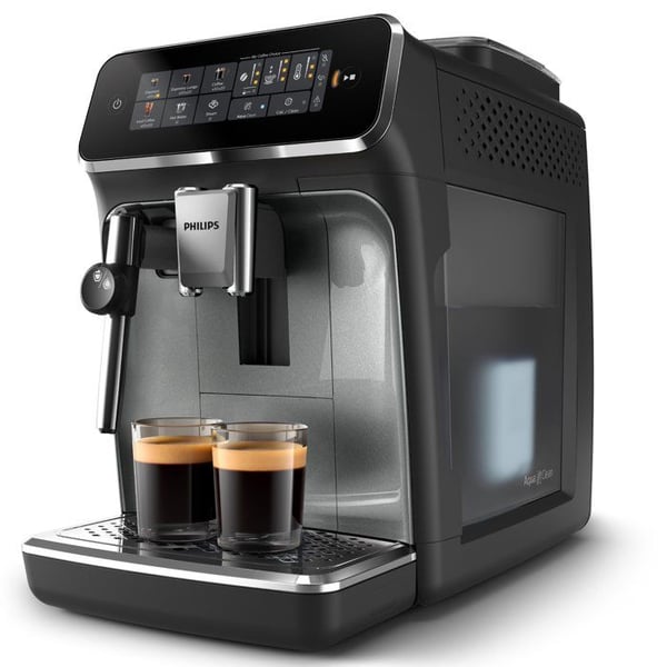 Expresso kvarn Philips EP3329/70 Kaffemaskin med hela bönor Mattsvart Serie 3300 med mjölkskummare