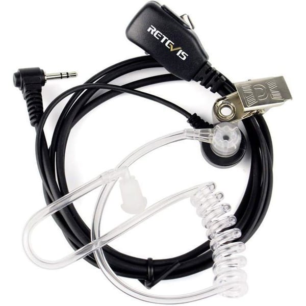 Retevis EAM101 RT45 Talkie Walkie Hörlurar, 1 Pin 2,5mm, Hörlursöron för RT45 Motorola TLKR T92 H2O/T80 T62 T82 Extreme T81