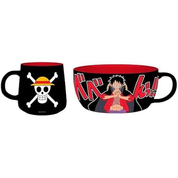 Frukostset - ABYSTYLE - ONE PIECE - Mug 380 ml - Skål 850 ml - Barnporslin