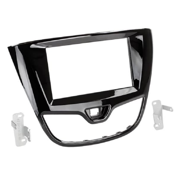 Kit Facade autoradio 2DIN - ADNAUTO - Opel Karl ap15 - Svart glänsande - Kompatibel med specifik bil