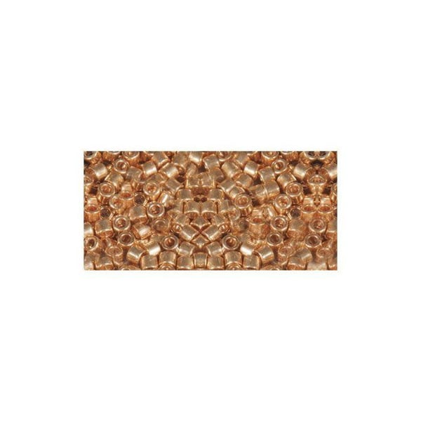 Delica-rocailles, 2,2mm metalliska, box, guld, 4g