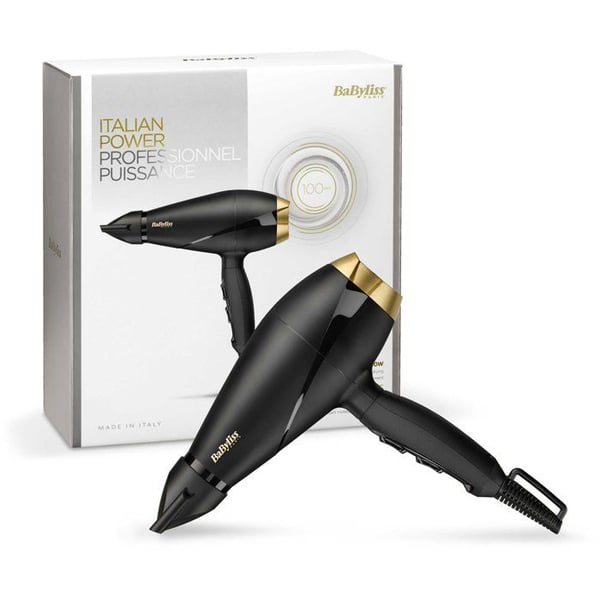 BABYLISS 6704E Power Pro 2000W hårtork - 2 temperaturer/2 hastigheter - Svart