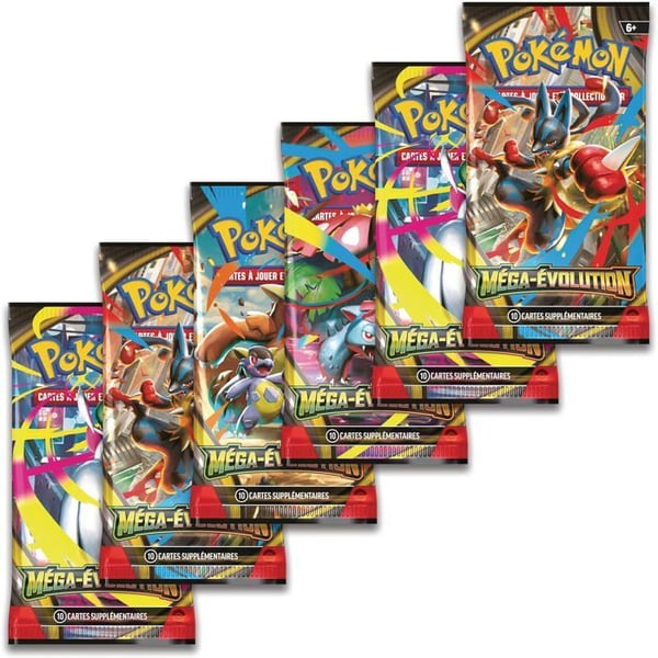 Pokémon: Paket med 6 Booster Mega-Evolution JCC Pokémon