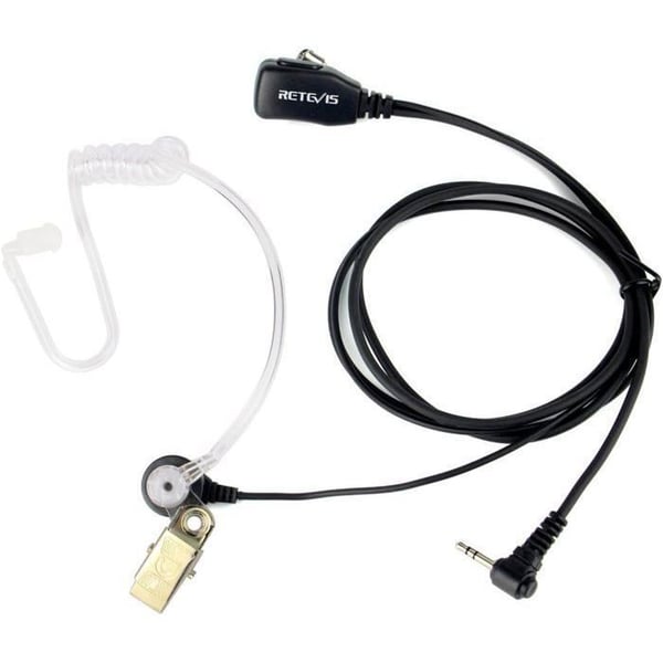 Retevis EAM101 RT45 Talkie Walkie Hörlurar, 1 Pin 2,5mm, Hörlursöron för RT45 Motorola TLKR T92 H2O/T80 T62 T82 Extreme T81