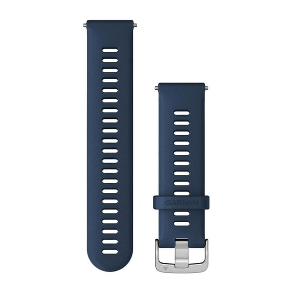 Armbånd Hurtigudløser - GARMIN - 22 mm - Blå - Sølvspænde - Kompatibel med Garmin ure