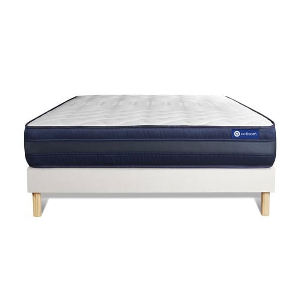 Sängset Madrass Sängbotten 120x190 cm - Vit Sängbotten (i kit) - Actiflex Tech