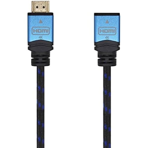 KABEL ALARGADOR HDMI AISENS A120-0453/ HDMI MACHO HDMI HEMBRA/ 2M/ AZUL