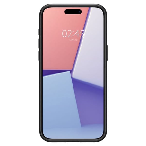 Coque til iPhone 15 Pro Max Liquid Air Spigen Sort Mat