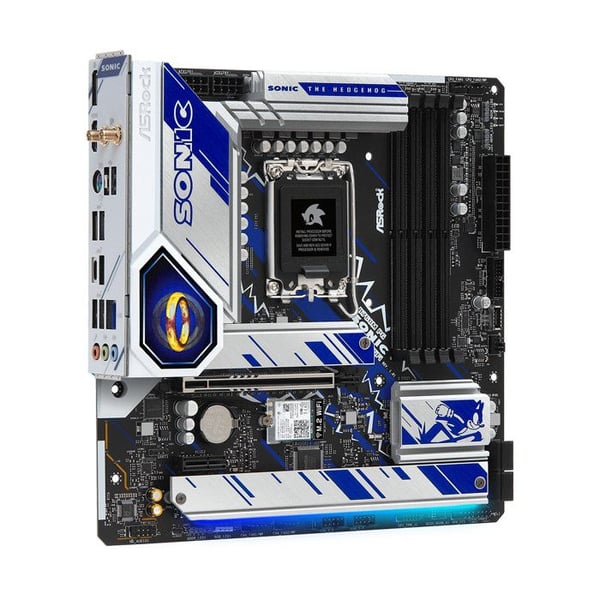 Moderkort Micro ATX ASRock B760M PG SONIC WIFI - Socket 1700 - 4x DDR5 - M.2 PCIe 4.0 - Wi-Fi 6E
