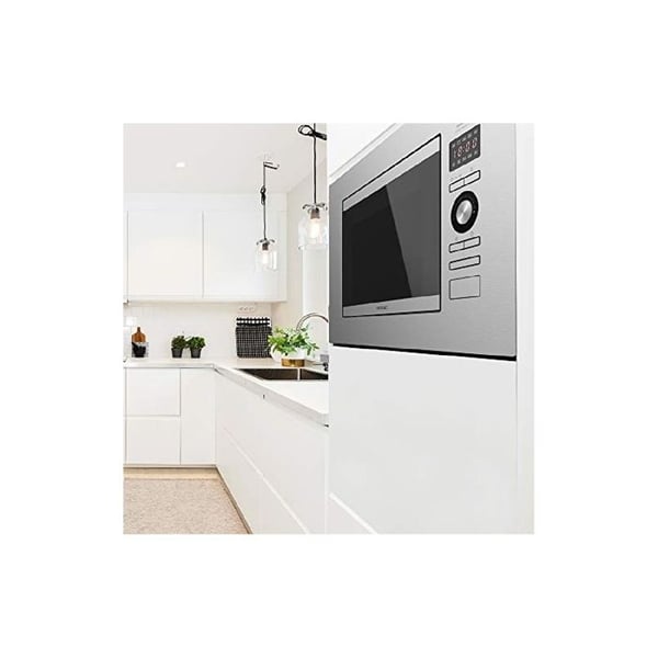 Cecotec Inbyggd Mikrovågsugn Digital GrandHeat 2090 i Stål. 800 W Effekt på 5 nivåer, 20 L kapacitet.