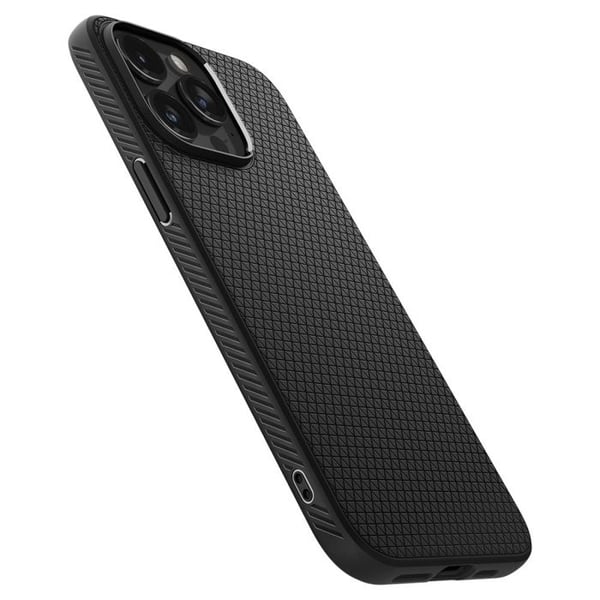 Coque til iPhone 15 Pro Max Liquid Air Spigen Sort Mat