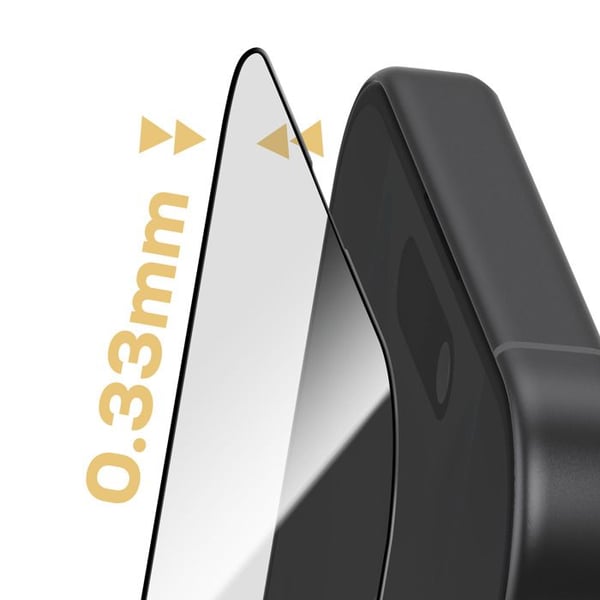 Säkerhetsglas för iPhone 17 Stötsäkert Ultra Hållbart Taktiskt Svart Transparent