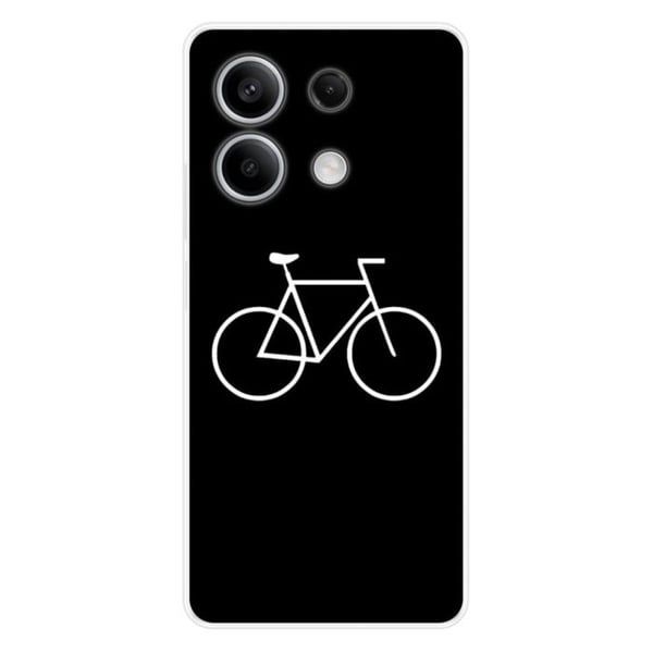 Tryckt silikonfodral som är kompatibelt med Xiaomi Redmi Note 13 5G Bike Hipster