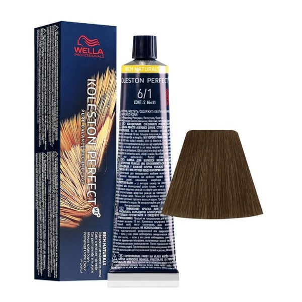 Koleston Perfect Wella permanent färgämne - färg: 6/1 60 ml