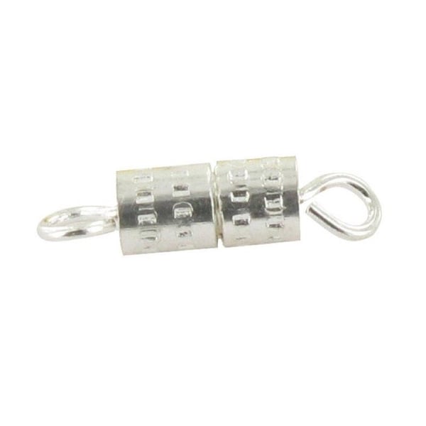 MégaCréa DIY - Skruvlås 15 x 4 mm Silver 10 stycken